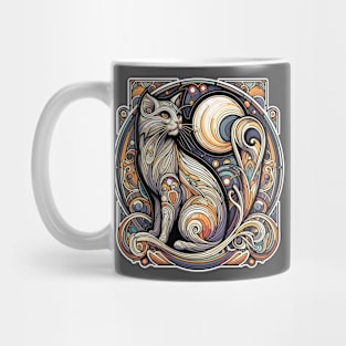 Cat Nouveau Mug